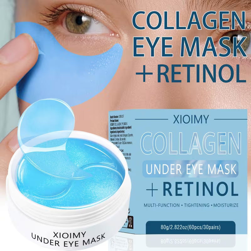 60pcs Collagen & Retinol Eye Mask – Deep Hydration & Firming Care