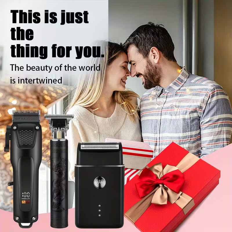 Electric Hair Clipper Set, Beard Trimmer Kit