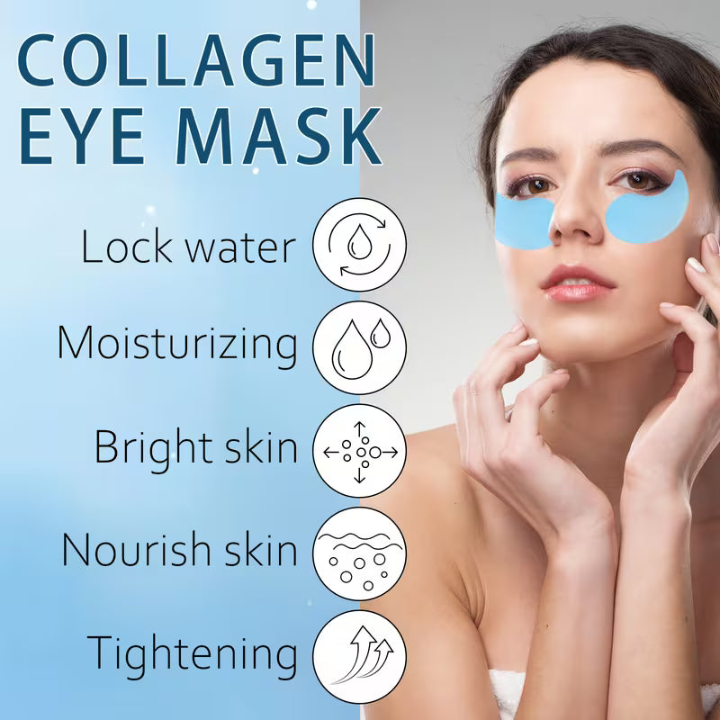 60pcs Collagen & Retinol Eye Mask – Deep Hydration & Firming Care