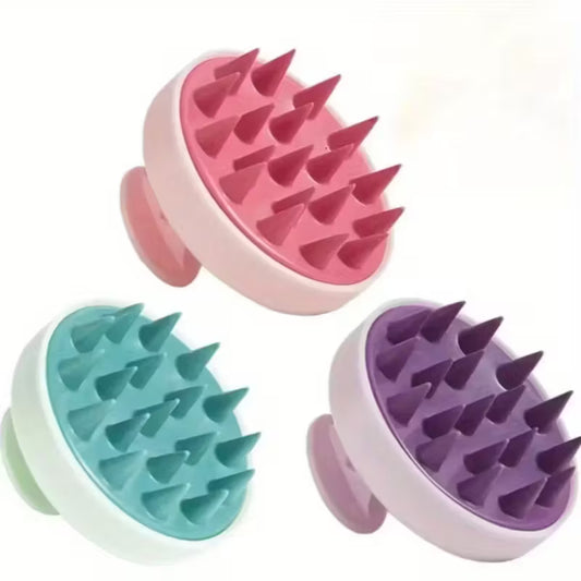 Silicone Hair Brush with Scalp Massage