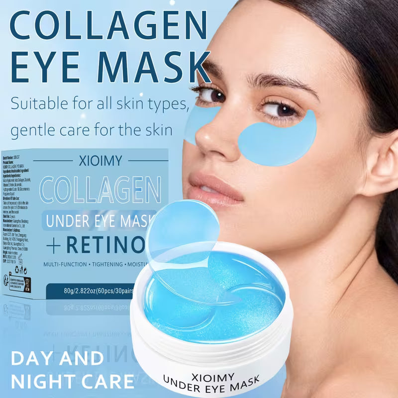 60pcs Collagen & Retinol Eye Mask – Deep Hydration & Firming Care