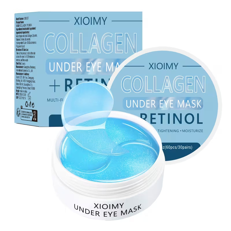 60pcs Collagen & Retinol Eye Mask – Deep Hydration & Firming Care