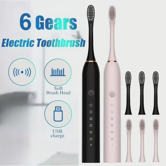 6-Speed Mode Smart Timer Electric Toothbrush
